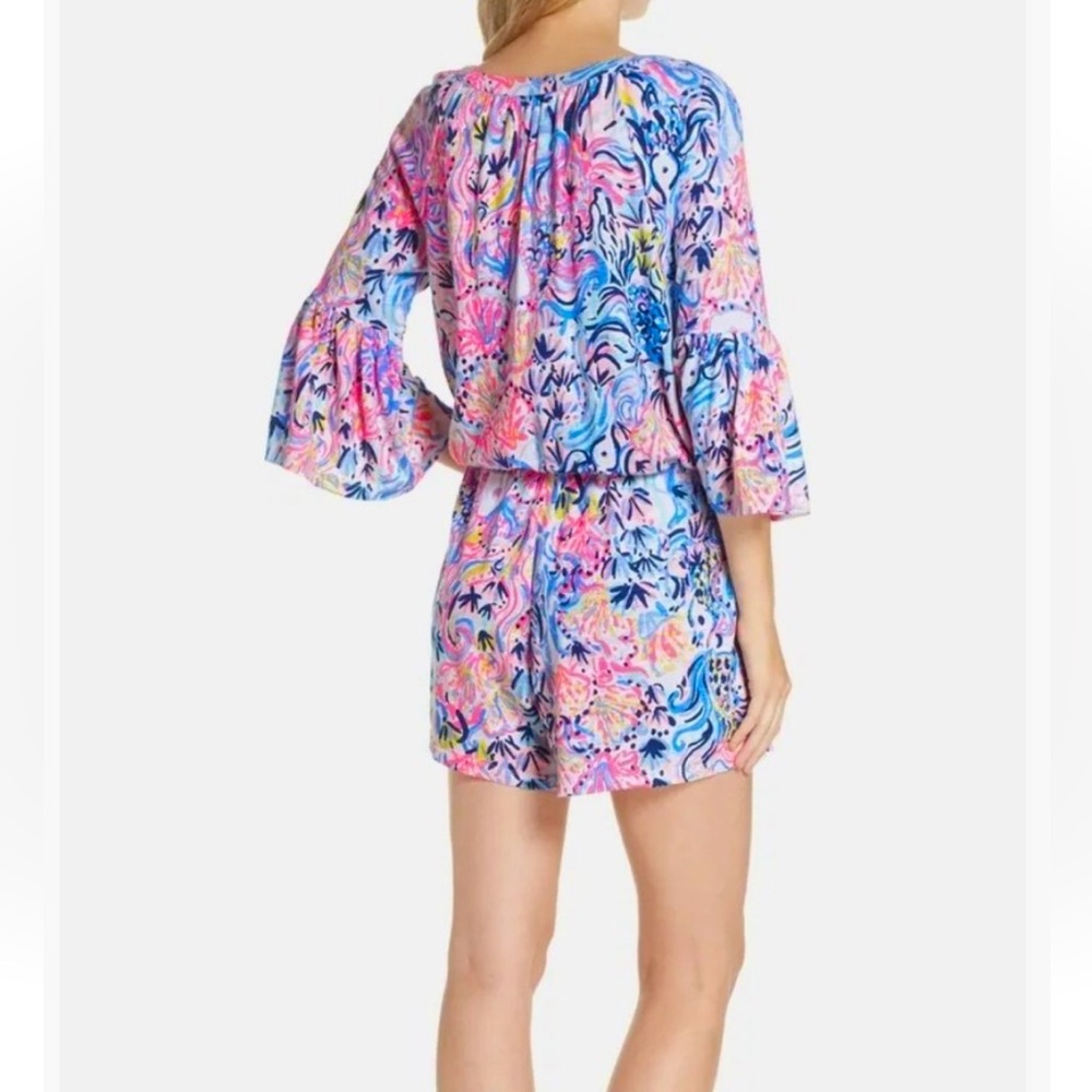 Lilly Pulitzer Del Lago Romper So Sofishisticated Medium - Picture 3 of 14